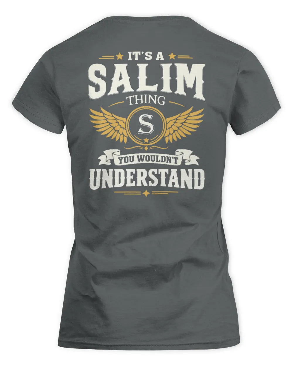 SALIM KT06-M008 It’s a [NAME] Thing – You Wouldn’t Understand | Personalized Vintage T-Shirt - Women's Standard T-Shirt - Charcoal