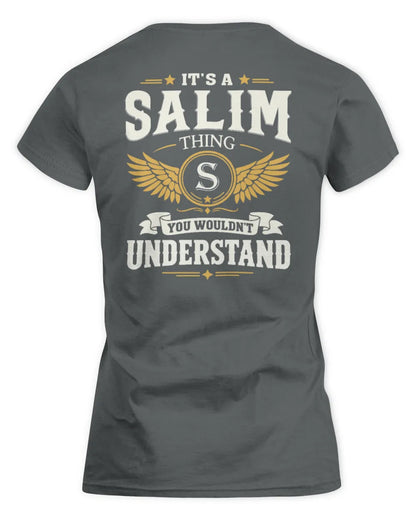 SALIM KT06-M008 It’s a [NAME] Thing – You Wouldn’t Understand | Personalized Vintage T-Shirt - Women's Standard T-Shirt - Charcoal
