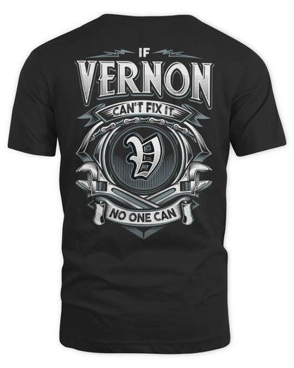 VERNON AP81-K4-626 - Personalized Ahmed Quote Apparel “If Ahmed Can't Fix It, No One Can” - Unisex Standard T-Shirt - Black