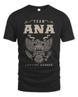 ANA TP06-K82 – Personalized Classic Style Apparel “Team NAME Lifetime Member” - Unisex Standard T-Shirt - Black