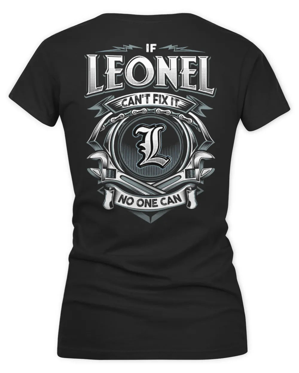 LEONEL AP81-K4-626 - Personalized Ahmed Quote Apparel “If Ahmed Can't Fix It, No One Can” - Women's V-Neck T-Shirt - Black