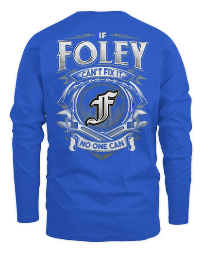 FOLEY AP81-K4-626 - Personalized Ahmed Quote Apparel “If Ahmed Can't Fix It, No One Can” - Men's Long Sleeved T-Shirt - Royal