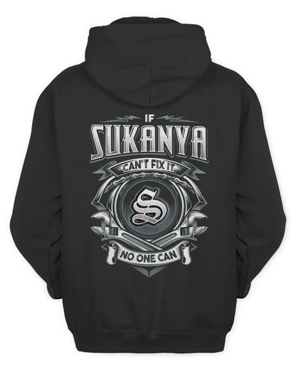 SUKANYA AP81-K4-626 - Personalized Ahmed Quote Apparel “If Ahmed Can't Fix It, No One Can” - Unisex Hoodie - Black