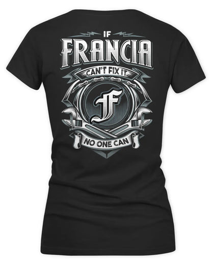FRANCIA AP81-K4-626 - Personalized Ahmed Quote Apparel “If Ahmed Can't Fix It, No One Can” - Women's V-Neck T-Shirt - Black