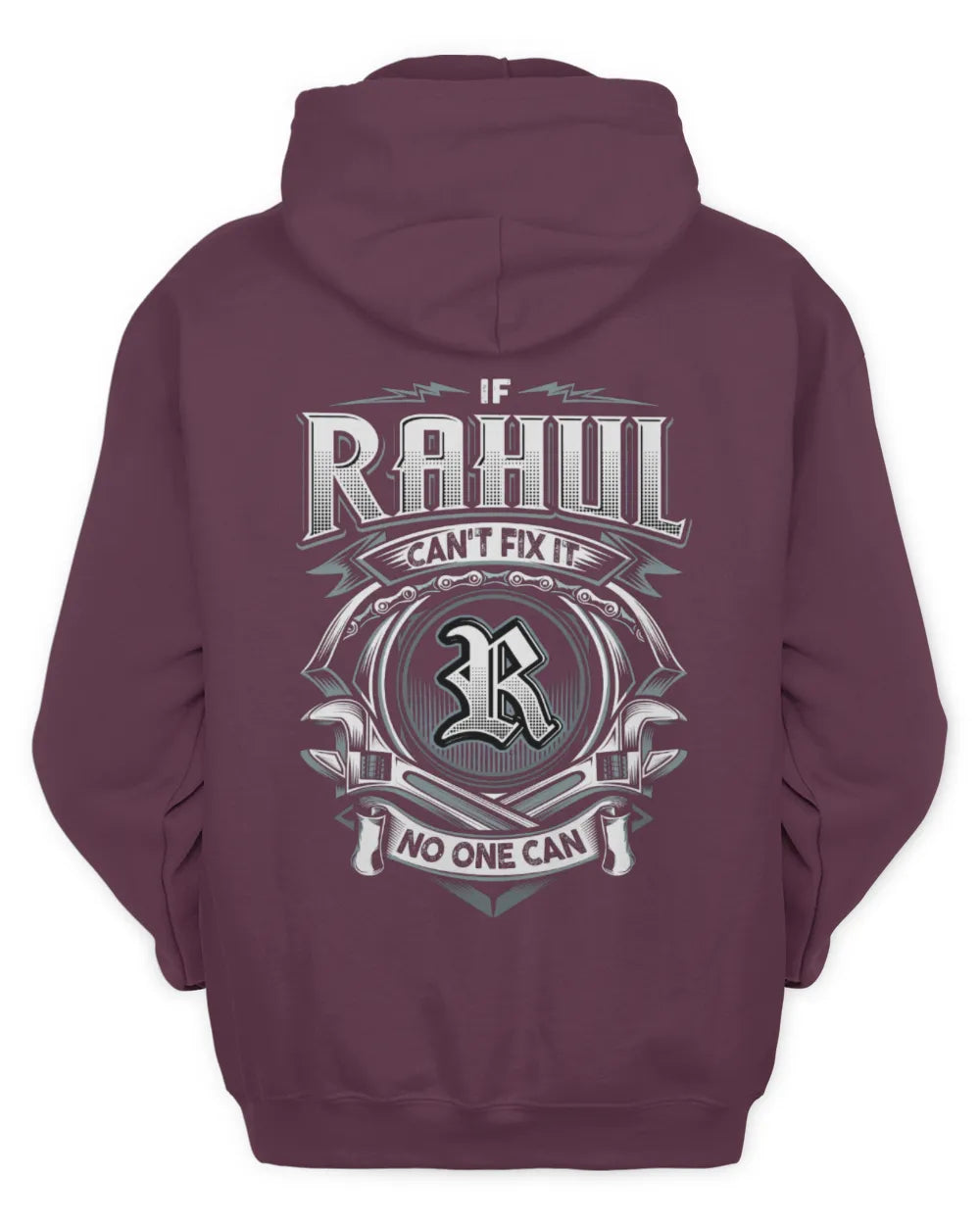 RAHUL AP81-K4-626 - Personalized Ahmed Quote Apparel “If Ahmed Can't Fix It, No One Can” - Unisex Hoodie - Maroon