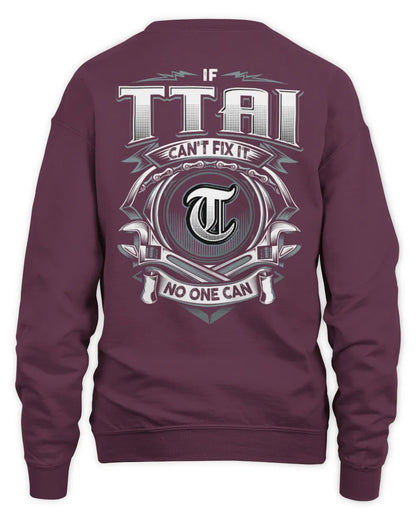 TTAI AP81-K4-626 - Personalized Ahmed Quote Apparel “If Ahmed Can't Fix It, No One Can” - Unisex Sweatshirt - Maroon