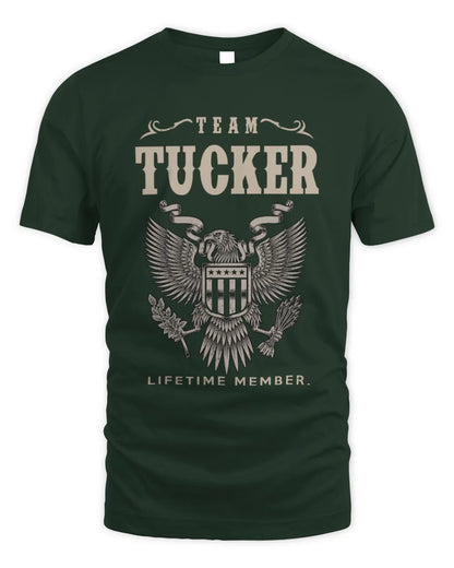 TUCKER TP06-K82 – Personalized Classic Style Apparel “Team NAME Lifetime Member” - Unisex Standard T-Shirt - Forest Green