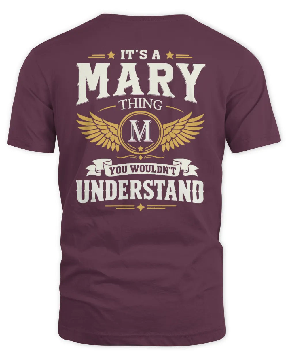 MARY KT06-M008 It’s a [NAME] Thing – You Wouldn’t Understand | Personalized Vintage T-Shirt - Unisex Standard T-Shirt - Maroon