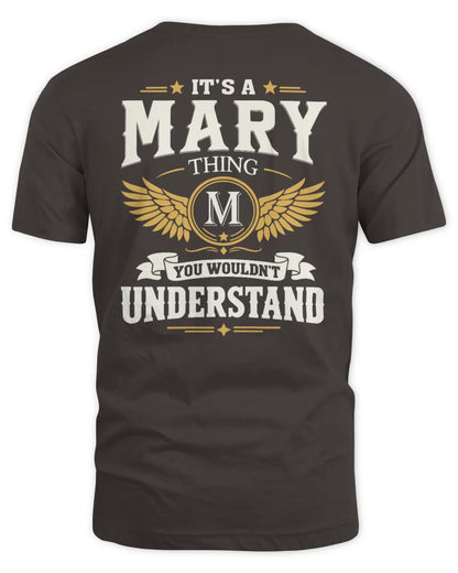 MARY KT06-M008 It’s a [NAME] Thing – You Wouldn’t Understand | Personalized Vintage T-Shirt - Unisex Standard T-Shirt - Dark Chocolate