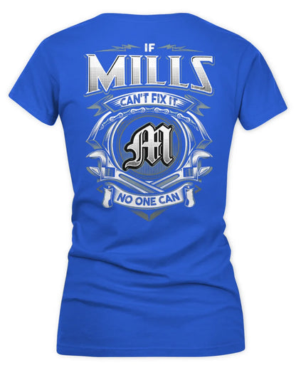 MILLS AP81-K4-626 - Personalized Ahmed Quote Apparel “If Ahmed Can't Fix It, No One Can” - Women's V-Neck T-Shirt - Royal