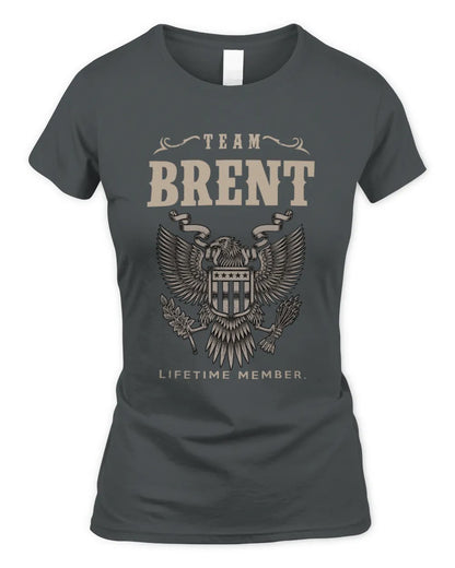 BRENT TP06-K82 – Personalized Classic Style Apparel “Team NAME Lifetime Member” - Women's Standard T-Shirt - Charcoal