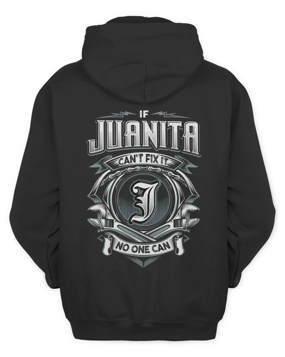JUANITA AP81-K4-626 - Personalized Ahmed Quote Apparel “If Ahmed Can't Fix It, No One Can” - Unisex Hoodie - Black