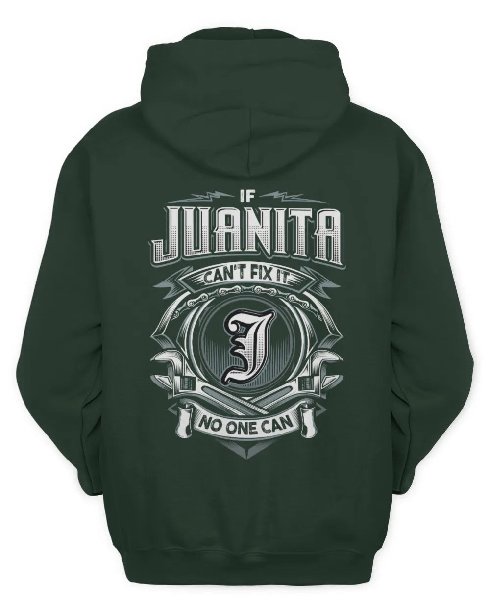 JUANITA AP81-K4-626 - Personalized Ahmed Quote Apparel “If Ahmed Can't Fix It, No One Can” - Unisex Hoodie - Forest Green