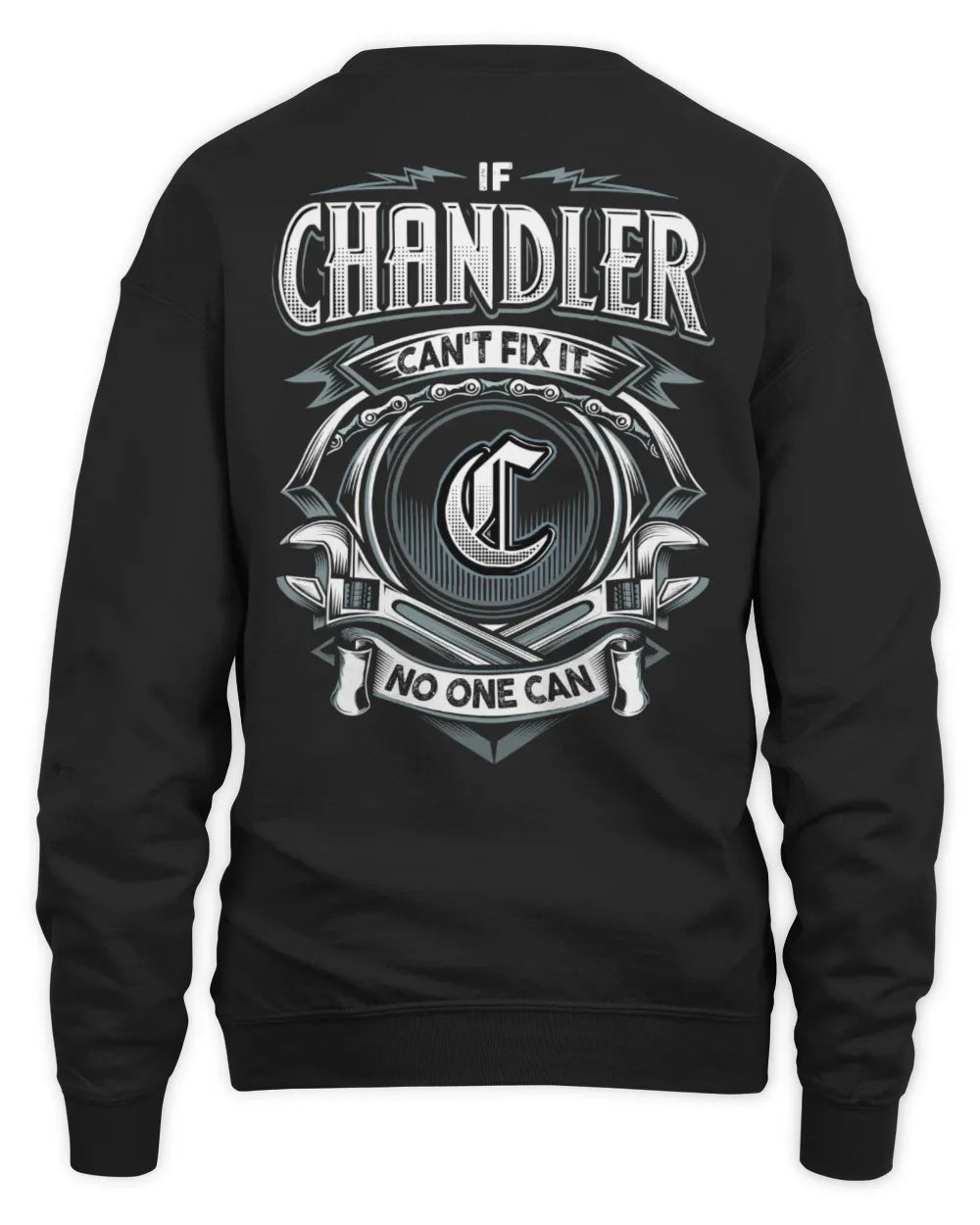 CHANDLER AP81-K4-626 - Personalized Ahmed Quote Apparel “If Ahmed Can't Fix It, No One Can” - Unisex Sweatshirt - Black