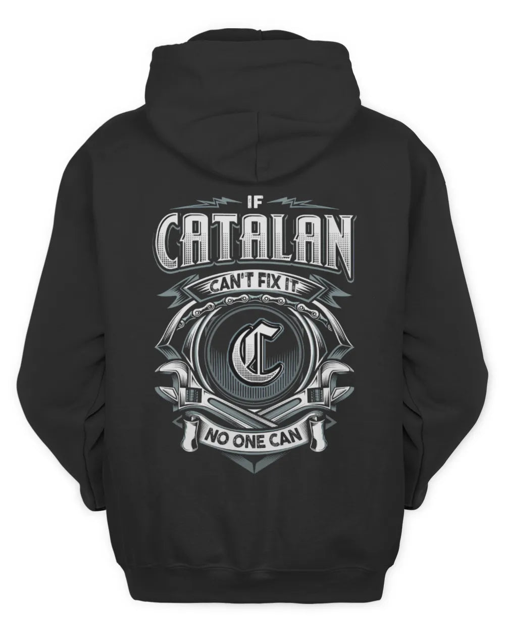 CATALAN AP81-K4-626 - Personalized Ahmed Quote Apparel “If Ahmed Can't Fix It, No One Can” - Unisex Hoodie - Black