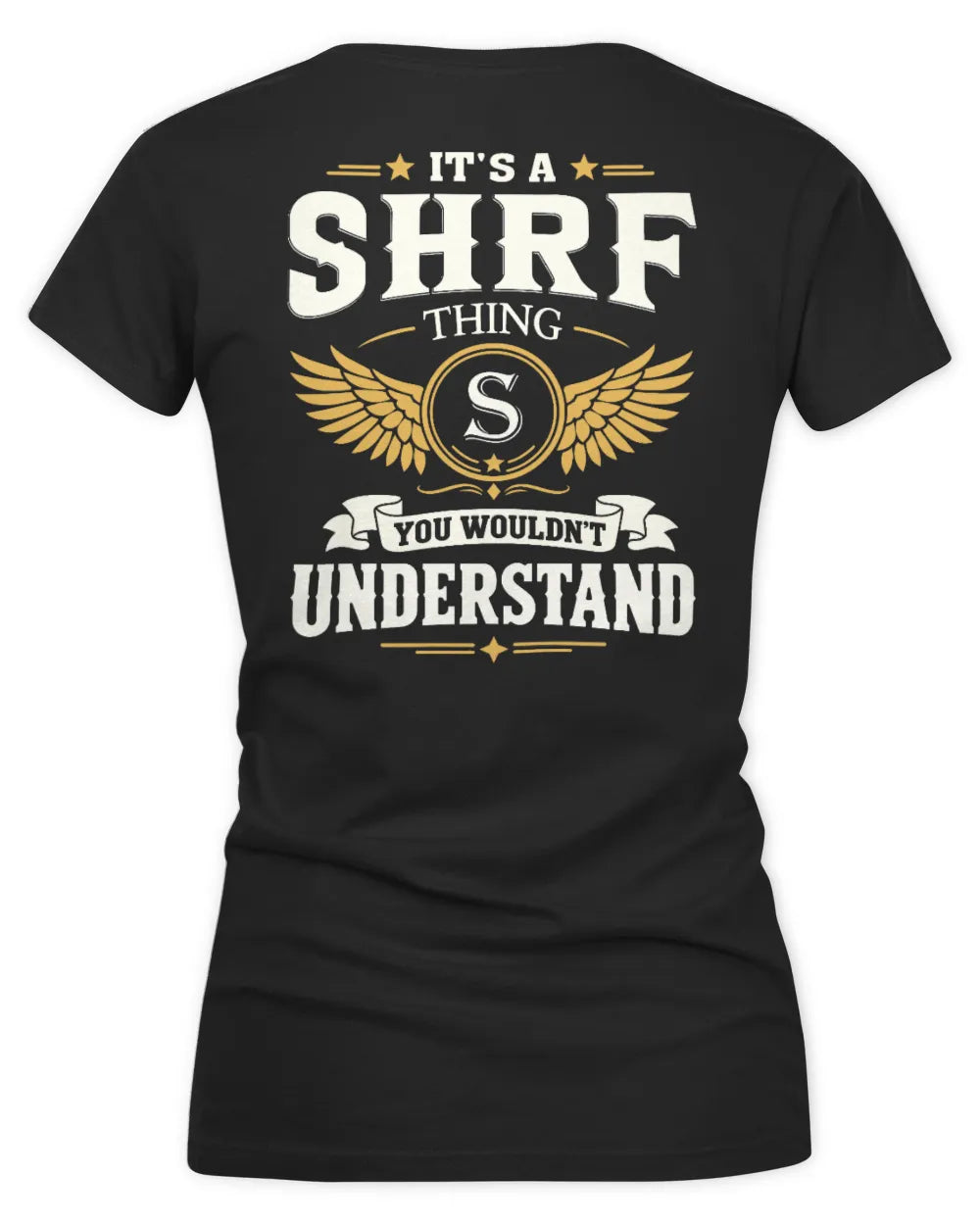 SHRF KT06-M008 It’s a [NAME] Thing – You Wouldn’t Understand | Personalized Vintage T-Shirt - Women's V-Neck T-Shirt - Black