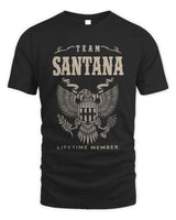 SANTANA TP06-K82 – Personalized Classic Style Apparel “Team NAME Lifetime Member” - Unisex Standard T-Shirt - Black