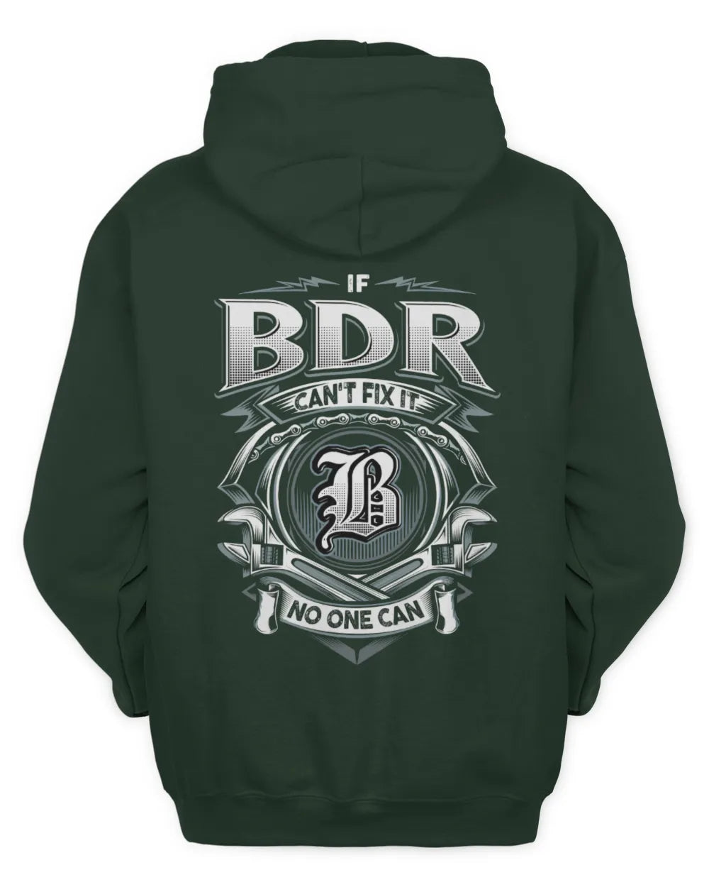 BDR AP81-K4-626 - Personalized Ahmed Quote Apparel “If Ahmed Can't Fix It, No One Can” - Unisex Hoodie - Forest Green