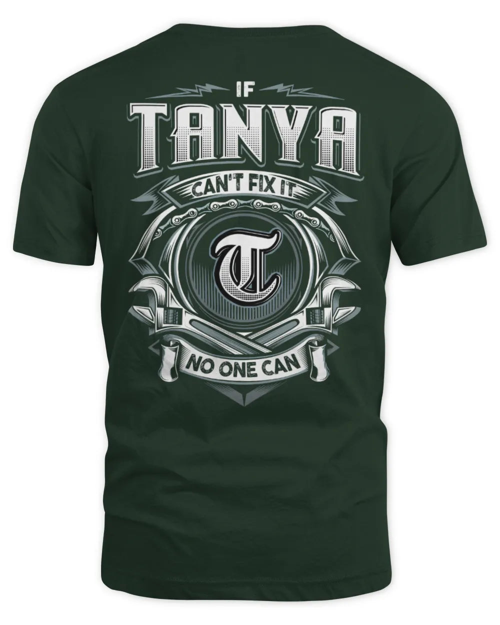TANYA AP81-K4-626 - Personalized Ahmed Quote Apparel “If Ahmed Can't Fix It, No One Can” - Unisex Standard T-Shirt - Forest Green