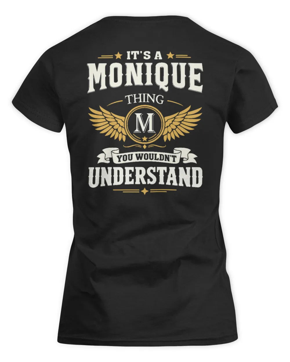 MONIQUE KT06-M008 It’s a [NAME] Thing – You Wouldn’t Understand | Personalized Vintage T-Shirt - Women's Standard T-Shirt - Black