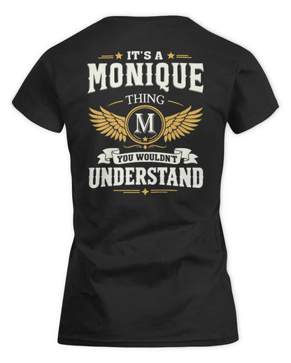 MONIQUE KT06-M008 It’s a [NAME] Thing – You Wouldn’t Understand | Personalized Vintage T-Shirt - Women's Standard T-Shirt - Black