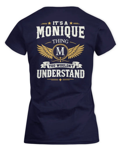 MONIQUE KT06-M008 It’s a [NAME] Thing – You Wouldn’t Understand | Personalized Vintage T-Shirt - Women's Standard T-Shirt - Navy