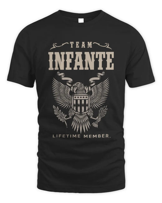 INFANTE TP06-K82 – Personalized Classic Style Apparel “Team NAME Lifetime Member”