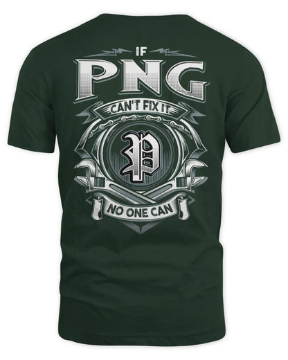PNG AP81-K4-626 - Personalized Ahmed Quote Apparel “If Ahmed Can't Fix It, No One Can” - Unisex Standard T-Shirt - Forest Green