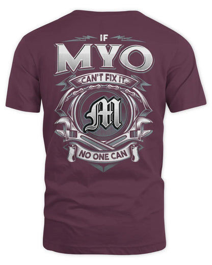 MYO AP81-K4-626 - Personalized Ahmed Quote Apparel “If Ahmed Can't Fix It, No One Can” - Unisex Standard T-Shirt - Maroon