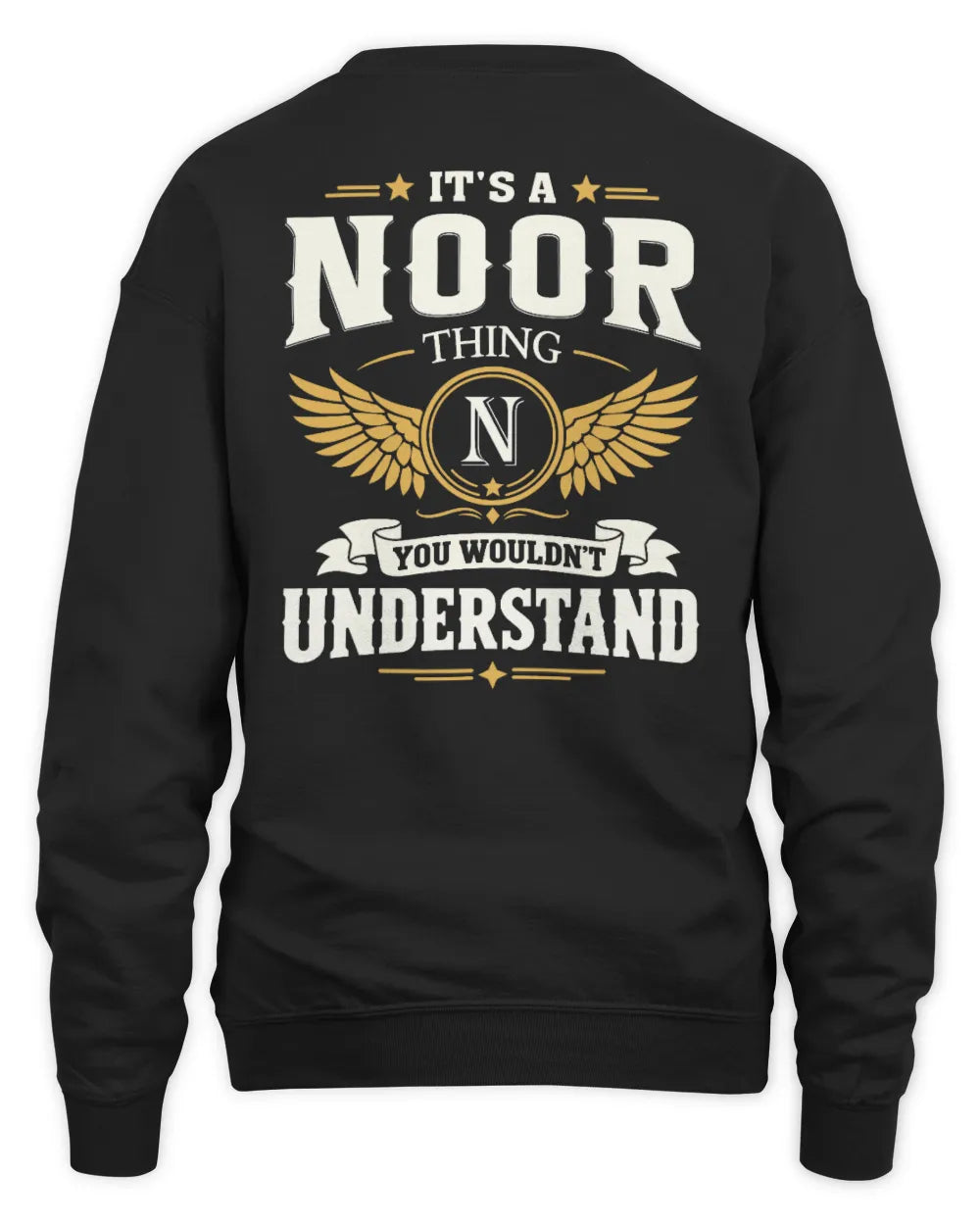 NOOR KT06-M008 It’s a [NAME] Thing – You Wouldn’t Understand | Personalized Vintage T-Shirt - Unisex Sweatshirt - Black