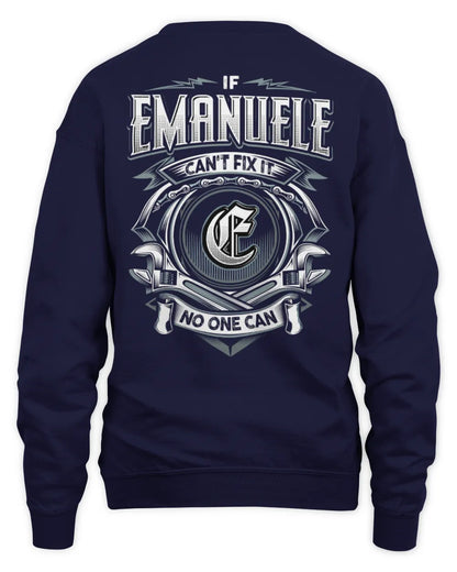EMANUELE AP81-K4-626 - Personalized Ahmed Quote Apparel “If Ahmed Can't Fix It, No One Can” - Unisex Sweatshirt - Navy