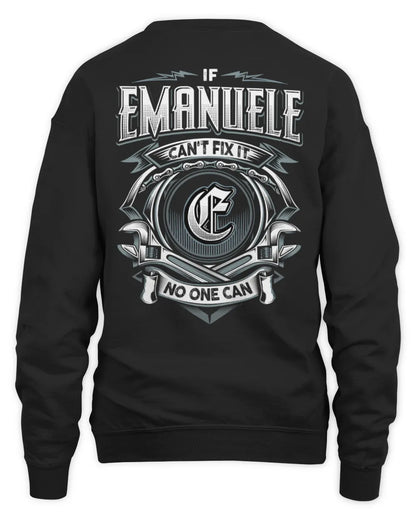 EMANUELE AP81-K4-626 - Personalized Ahmed Quote Apparel “If Ahmed Can't Fix It, No One Can” - Unisex Sweatshirt - Black