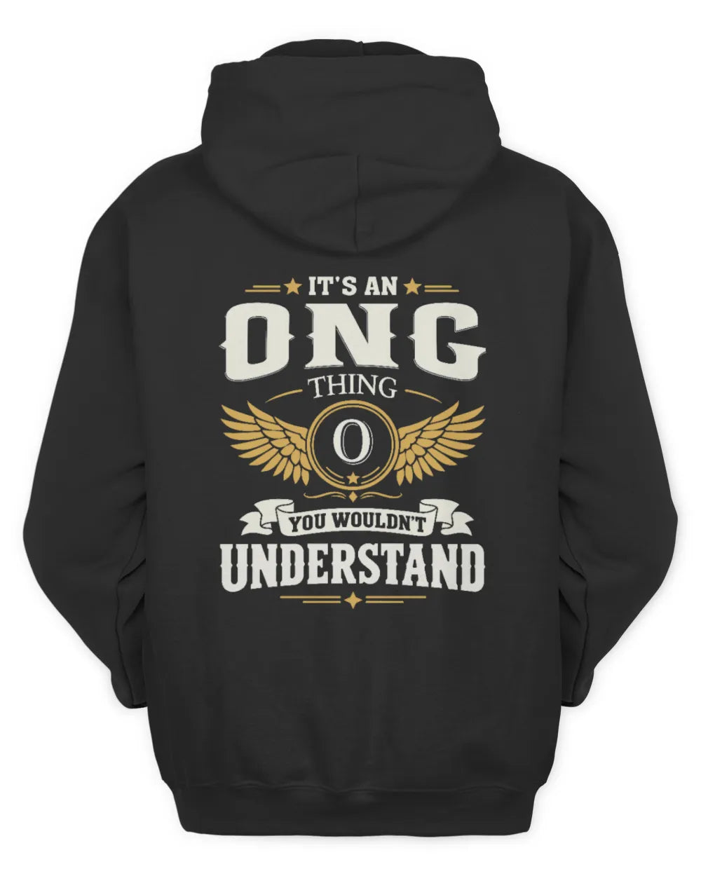 ONG KT06-M008 It’s a [NAME] Thing – You Wouldn’t Understand | Personalized Vintage T-Shirt - Unisex Hoodie - Black