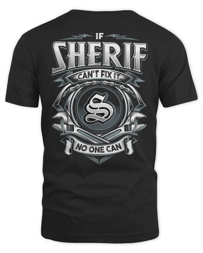 SHERIF AP81-K4-626 - Personalized Ahmed Quote Apparel “If Ahmed Can't Fix It, No One Can” - Unisex Standard T-Shirt - Black