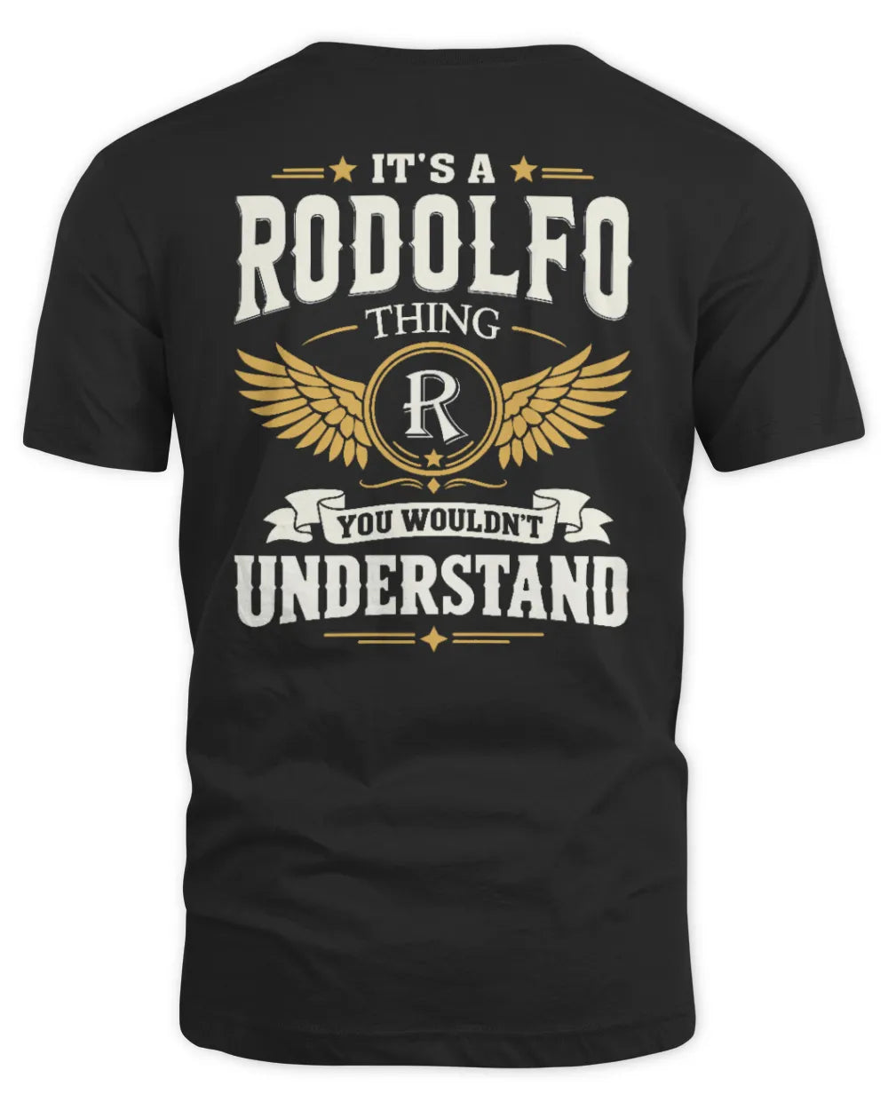 RODOLFO KT06-M008 It’s a [NAME] Thing – You Wouldn’t Understand | Personalized Vintage T-Shirt - Unisex Standard T-Shirt - Black