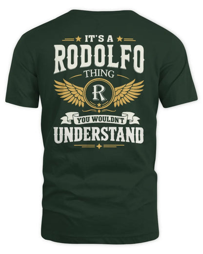 RODOLFO KT06-M008 It’s a [NAME] Thing – You Wouldn’t Understand | Personalized Vintage T-Shirt - Unisex Standard T-Shirt - Forest Green