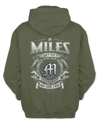 MILES AP81-K4-626 - Personalized Ahmed Quote Apparel “If Ahmed Can't Fix It, No One Can” - Unisex Hoodie - Military Green