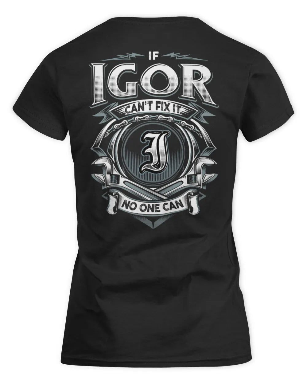 IGOR AP81-K4-626 - Personalized Ahmed Quote Apparel “If Ahmed Can't Fix It, No One Can” - Women's Standard T-Shirt - Black