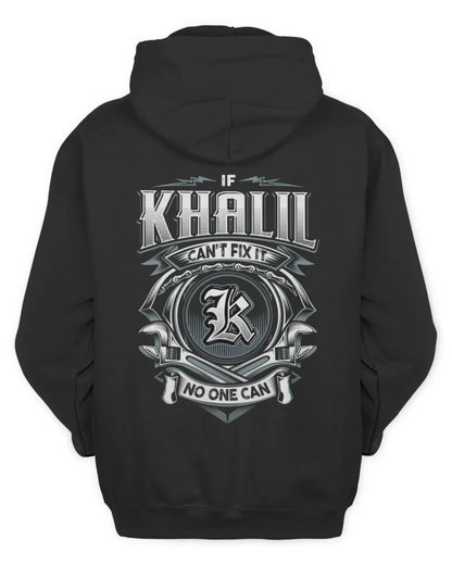 KHALIL AP81-K4-626 - Personalized Ahmed Quote Apparel “If Ahmed Can't Fix It, No One Can” - Unisex Hoodie - Black