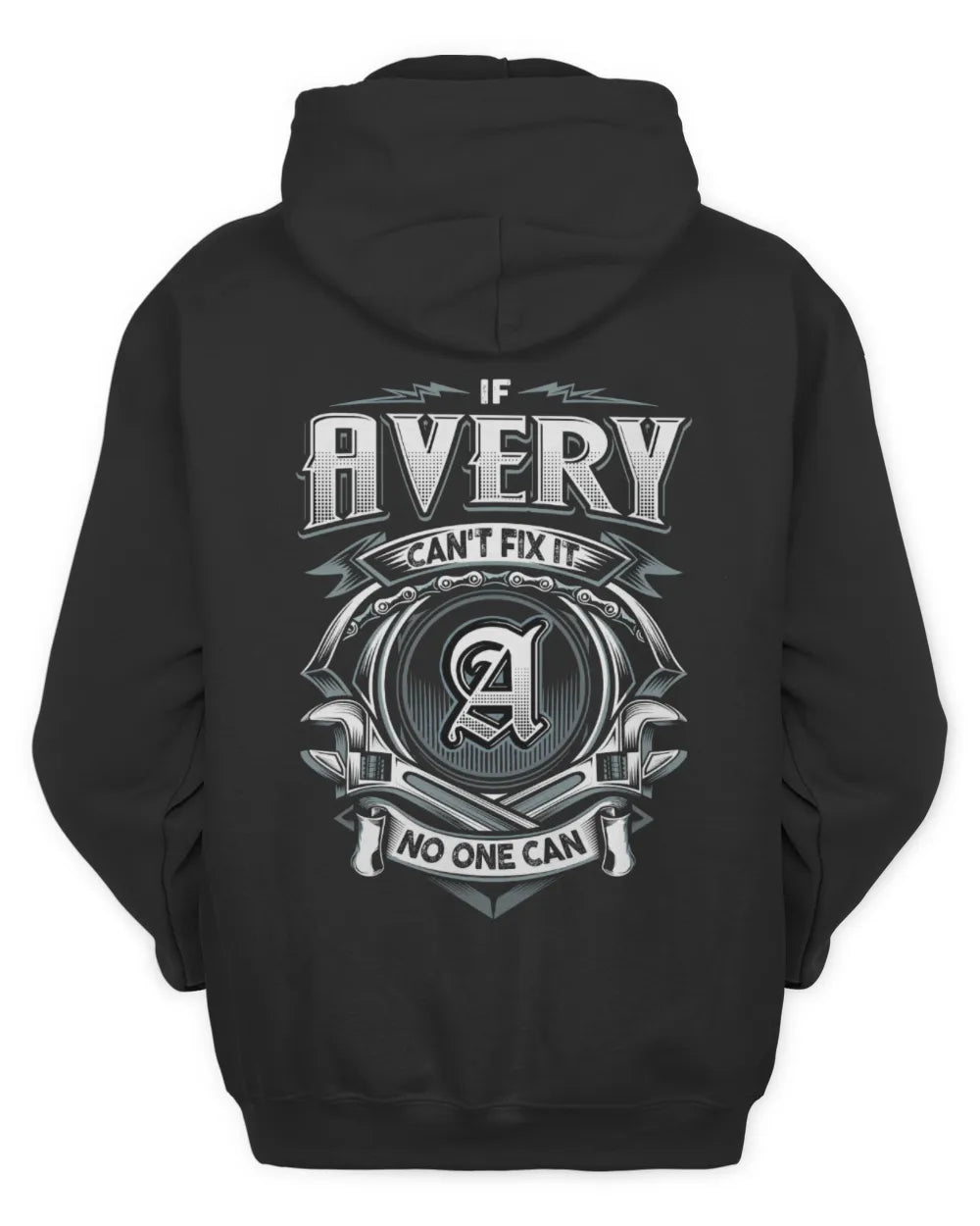AVERY AP81-K4-626 - Personalized Ahmed Quote Apparel “If Ahmed Can't Fix It, No One Can” - Unisex Hoodie - Black