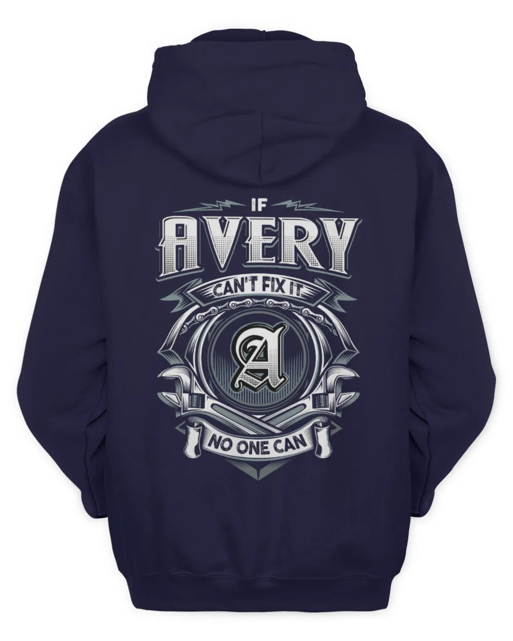 AVERY AP81-K4-626 - Personalized Ahmed Quote Apparel “If Ahmed Can't Fix It, No One Can” - Unisex Hoodie - Navy