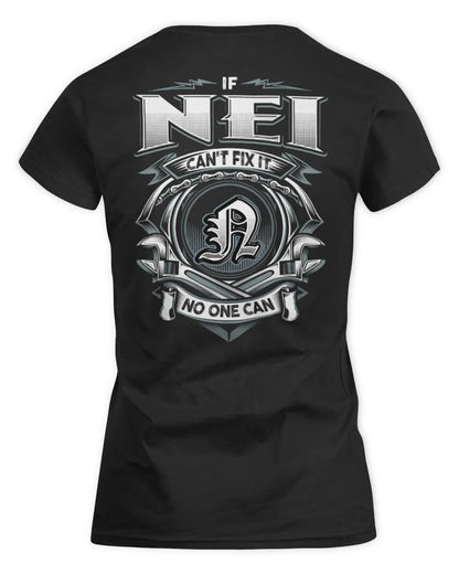 NEI AP81-K4-626 - Personalized Ahmed Quote Apparel “If Ahmed Can't Fix It, No One Can” - Women's Standard T-Shirt - Black