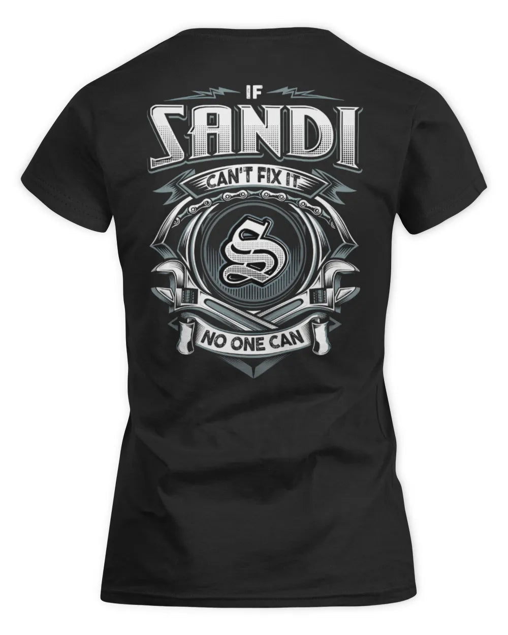 SANDI AP81-K4-626 - Personalized Ahmed Quote Apparel “If Ahmed Can't Fix It, No One Can” - Women's Standard T-Shirt - Black