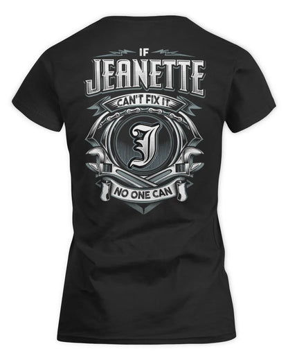 JEANETTE AP81-K4-626 - Personalized Ahmed Quote Apparel “If Ahmed Can't Fix It, No One Can” - Women's Standard T-Shirt - Black