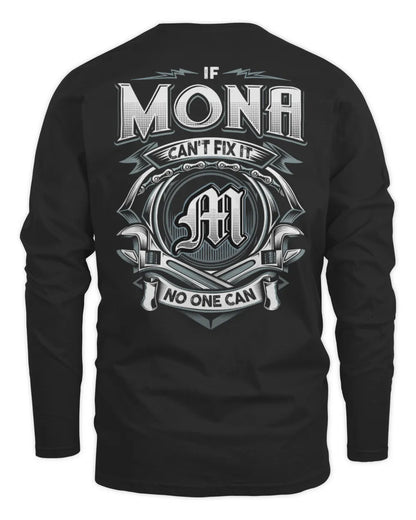 MONA AP81-K4-626 - Personalized Ahmed Quote Apparel “If Ahmed Can't Fix It, No One Can” - Men's Long Sleeved T-Shirt - Black