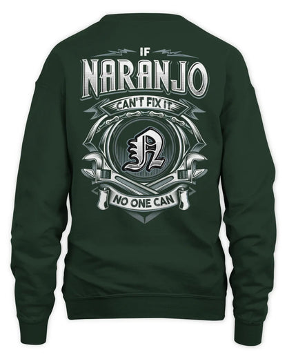 NARANJO AP81-K4-626 - Personalized Ahmed Quote Apparel “If Ahmed Can't Fix It, No One Can” - Unisex Sweatshirt - Forest Green
