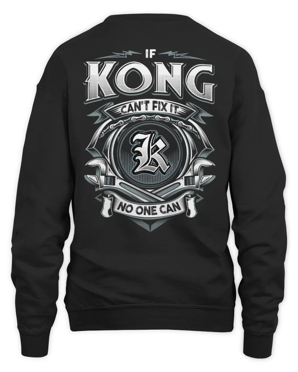 KONG AP81-K4-626 - Personalized Ahmed Quote Apparel “If Ahmed Can't Fix It, No One Can” - Unisex Sweatshirt - Black