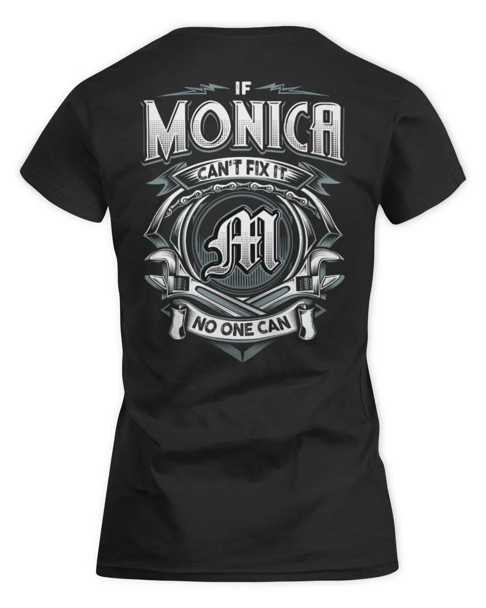 MONICA AP81-K4-626 - Personalized Ahmed Quote Apparel “If Ahmed Can't Fix It, No One Can” - Women's Standard T-Shirt - Black