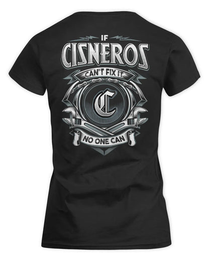 CISNEROS AP81-K4-626 - Personalized Ahmed Quote Apparel “If Ahmed Can't Fix It, No One Can” - Women's Standard T-Shirt - Black