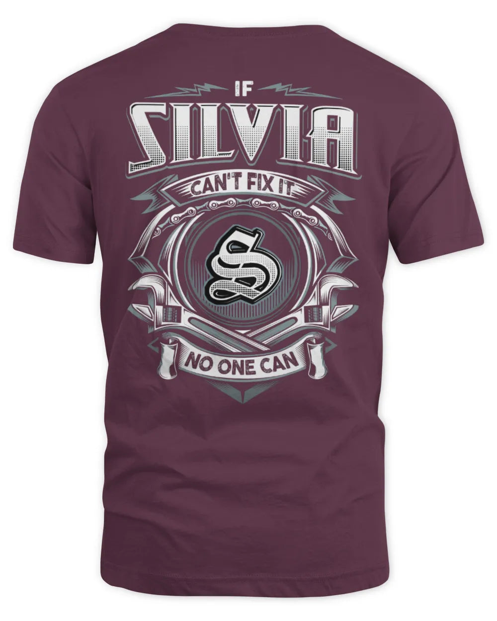 SILVIA AP81-K4-626 - Personalized Ahmed Quote Apparel “If Ahmed Can't Fix It, No One Can” - Unisex Standard T-Shirt - Maroon